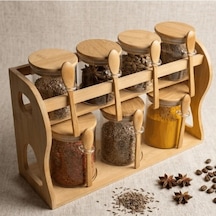 Ds Casa 7'li Standlı Cam Baharat Set Diğer