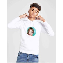 Tshirthane Snsd Jessica 2016 K Pop Baskılı Unisex Çocuk Kapüşonlu Sweatshirt Beyaz