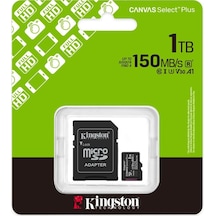 Kingston Sdcs3-1tb 1tb Microsdxc Canvas Select Plus Gen3 150mb-s A1 Card + Adapter Hafıza Kartı