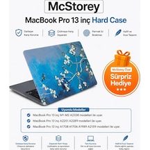 Macbook Pro 13 Sanatsal Desenli Kılıf A1706 A1708 A1989 A2159 A2251 A2289 A2338 M1 M2 Uyumlu Baskılı Kristal Sert Kılıf Koruyucu Kapak Yeşil Sarı