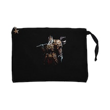 Diablo King Leoric Siyah Clutch Astarlı Cüzdan / El Çantası Siyah