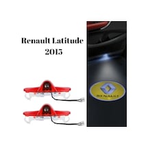 Renault Latitude 2015 Uyumlu Kapı Altı Led Aydınlatma 3 Boyutlu Logo Lazer Işık Geçmeli 2li Set