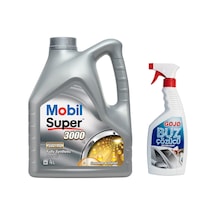 Mobil Super 3000 X1 5W-40 Motor Yağı 4 L + Gojo Buz Çözücü 750 ML