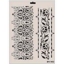 Mey İthalat Rich Dantel Seri Dn-902 Stencil 35x25 Cm Diğer