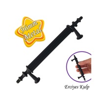 Erciyes Kulp Siyah 96 Mm Kulp Mobilya Mutfak Dolabı Çekmece Dolap Kapak Kulpu Kulbu Metal Kulpları