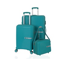 Mçs Polipropilen 3lü Valiz Seti Büyük & Kabin & Makyaj V374 S24sy1000081-set 00207 Cam Göbeği