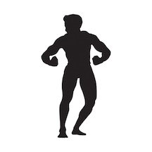 Body Gym Folyo Sticker Derstv1096 130cm Uzunluk Siyah