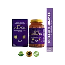 Jove Collagen Komplex Kollajen Tip 1-2-3 Hidrolize Kollajen peptit Hyaluronik Asit C ve D3 Vit 120 Kapsül