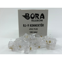 Rj-9 4P4C Soket (1 Kutu 100 Adet) ( Ürün Adınıza Faturalı )