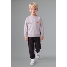 Defacto Hot Wheels Lisanslı Baskılı Bisiklet Yaka Basic Sweatshirt Ve Jogger Eşofman Altı 2li Takım Erkek Bebek I0151a526wngr91 Gri-gr91