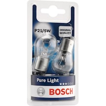 Bosch P21/5w Pure Light 12v Çift Flaman Ampul 2'li Stop Park Fren Ampulü