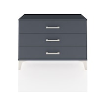 Arges Şifonyer 3 Çekmeceli 88x30x64 Antrasit-antrasit Antrasit