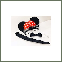 Bezos Minnie Mouse Gözlüğü Papyonu Kuyruğu Seti Bezos1 Diğer