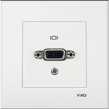 Viko Vga Konnektör Klemensli Beyaz Çerçevesiz 90967z64 Viko