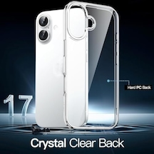 İphone 17 Serisi İle Uyumlu Şeffaf Kılıf Kamera Korumalı Silikon Kılıf Darbeye Dayanıklı Çizilme Karşıtı Esnek Koruyucu Kapak İphone 17 50 x 22
