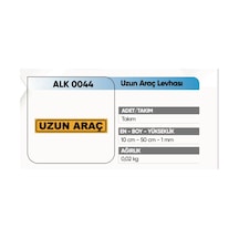 Alkotek Reflektif Uzun Araç Yazısı Yapıştırma