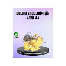 5 Metre Yıldız Şeklinde Led Şerit Işık Sabit Beyaz Aydınlatma Belirtilmemiş Belirtilmemiş