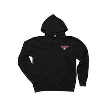 Atlanta Hawks Logo Siyah Kapşonlu Sweat Siyah