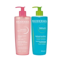Bioderma Sebium Karma ve Yağlı Ciltler İçin Yüz Yıkama Jeli 500 ML + Sensibio Hassas Ciltler İçin Yüz Yıkama Jeli 500 ML