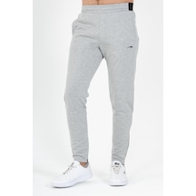 Maraton Sportswear Slimfit Erkek Dar Paça Basic Gri Melanj Eşofman Altı 15711-gri Melanj Gri Melanj