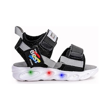 Kiko Kids 100 Işıklı Kız/Erkek Çocuk Cırtlı Sandalet Ayakkabı 100