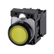 Siemens 3su1106-0ab30-1ba0 - 22mm Plastik 230vac 1no Sarı Yay Dönüşlü Buton