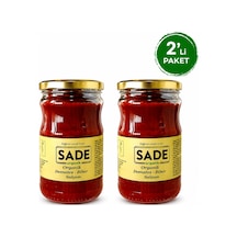 Sade Organik Domates-biber Salçası 650 Gr 2 Li Pk.