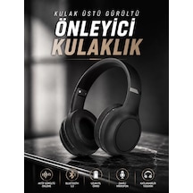 Kulak Üstü Kablosuz Bluetooth Kulaklık Gürültü Önleyici Ayarlanabilir Mh-hs3611-0144