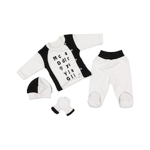 Erkek Bebek Taraftar Nakışlı Hastane Çıkışı Beyaz