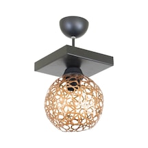 Selçuklu Top Motif Yıldız Ferforje Model Retro Plafonyer Avize T