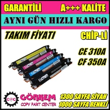Hp Color Laserjet Pro Mfp M177Fw Uyumlu Toner Set Cz165A