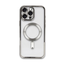 Apple iPhone Uyumlu  16 Pro Max Uyumlu Kılıf Kross Magneticsafe Kapak - Titan Gri