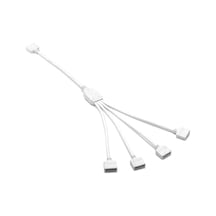 4 Yollu Beyaz Rgb Led Şerit Splitter Bağlantı Kablosu Dc 5v-12v Y Şekli Uzatma Kablosu Çoklayacı Çoğaltıcı Konnektör Adaptör 5050 3528