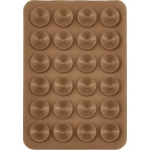 Goldenqian Yapışkan Destekli Kaymaz Akıllı Telefon Tutucu İle Cep Telefonu Sabitleme İçin 1pc Evrensel Silikon Vantuz Coffee Coffee