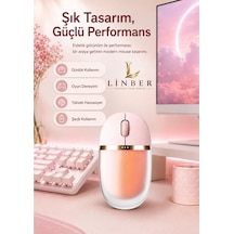 Muse Işıklı Bluetooth & 2.4g Kablosuz Oyuncu Pudra Pembe Mouse Çok Renkli Diğer