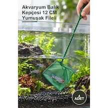 4 Adet Akvaryum Balık Kepçesi 12 Cm Yumuşak Fileli