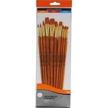 Daler Rowney Simply Gold Taklon Synthetic 10Lu Fırça Seti