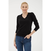 Fashion Friends Kadın Kazak Siyah 24k0778k1 25ke21000001 E2105 Siyah