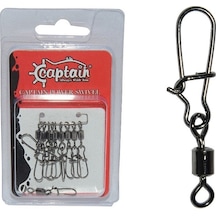 Captain 5029 Kilitli Klips Fast 10'lu Paket Black Nikel 2