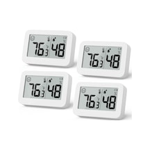 Tr 4'lü Paket Mini Higrometre, İç Mekan Termometresi, Nem Ölçer, Santigrat , Nem Ölçer, Dijital Sıcaklık Ö