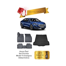 Ford Focus 4 Sedan 2018 Sonrası Ince Stepne 3d Bagaj Havuzu Ve 4d Luxury Paspas Seti Hediyeli