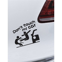 Arabama Dokunma İngilizce Oto Özel Yeni Sticker Siyah 18 18 Cm