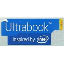 OEM Ultrabook Inspired by intel Mavi Sticker Etiket D119
