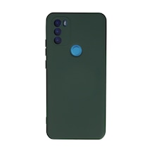 General Mobile Gm 21 Plus Kılıf Nano İçi Kadife Silikon - Koyu Yeşil -