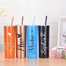 Willowhaven Kişiye Özel 304 Paslanmaz Çelik F1 Pembe Kapaklı Ve Pipetli Tumbler Hediye Pembe