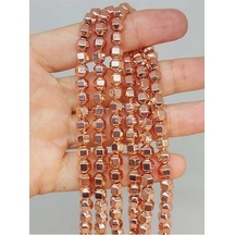 Bileklik Boy Hematit Taşı Yarım Dizi 5.5mm 48160 18cm Uzunluğundadır Çok Renkli