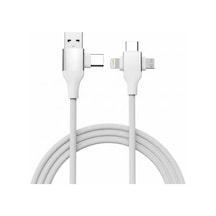 Usb Type-c 5'i 1 Arada Çoklu Hızlı Şarj Kablosu, Lightning İle Uyumlu, Micro Usb Destekli, Taşı Standart