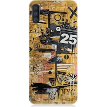Samsung Galaxy M11 Uyumlu Karma Grafik Desenli Silikon Kılıf
