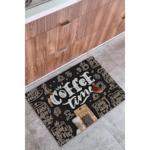 Tr Coffee Time İç Ve Dış Mekan Dekoratif Çok Amaçlı Kapı Önü Paspası Diğer