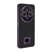 Zore Redmi 14c 4g Kılıf Kamera Korumalı Logo Gösteren Nvth Omega Kapak - Derin Mor